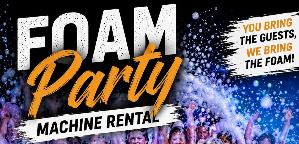 FOAM PARTY RENTALS trailer